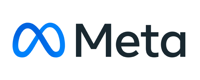 Logotipo de Meta para estrategias de tráfico y embudos de venta hacia Páginas Web en Quito con SEO Y GEO.