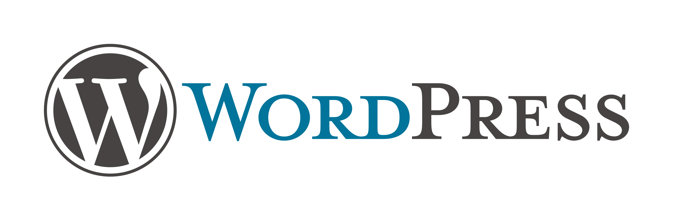 Logotipo de WordPress utilizado para el desarrollo de Páginas Web en Quito con SEO Y GEO.