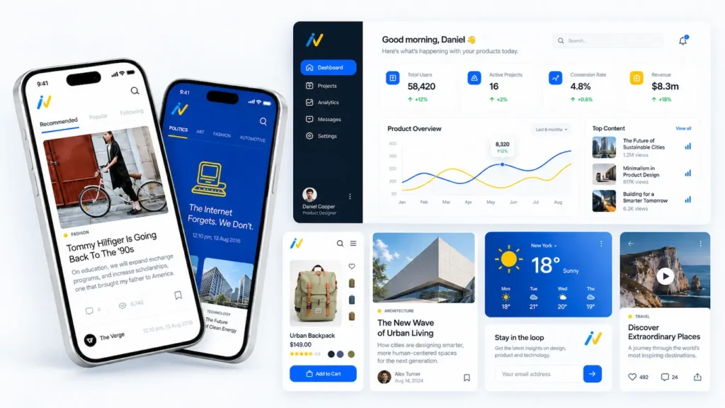 ¿Cuánto cuesta una página web en Ecuador? (Guía de Precios 2026) 4 innovacenter dashboard y app diseno web ecuador