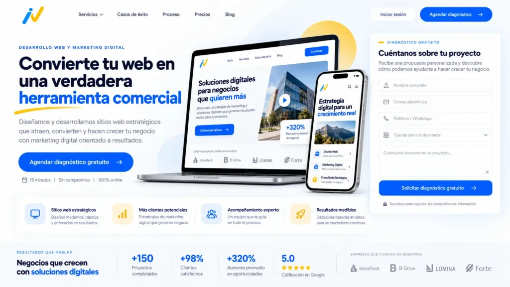 ¿Cuánto cuesta una página web en Ecuador? (Guía de Precios 2026) 8 Página web como carta de ventas para captar clientes y aumentar conversiones en Ecuador