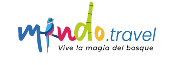 Contacto 3 Logo del portal Mindo.travel, ecosistema de posicionamiento sostenible para el Chocó Andino.